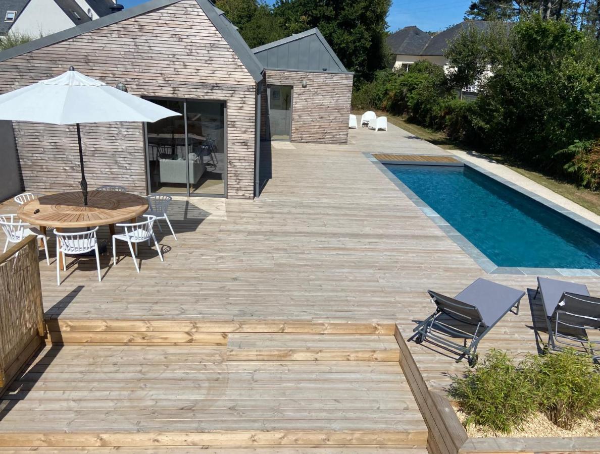 Magnifique villa avec piscine, à 5 min des plages Landunvez Extérieur photo