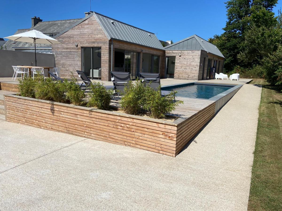Magnifique villa avec piscine, à 5 min des plages Landunvez Extérieur photo